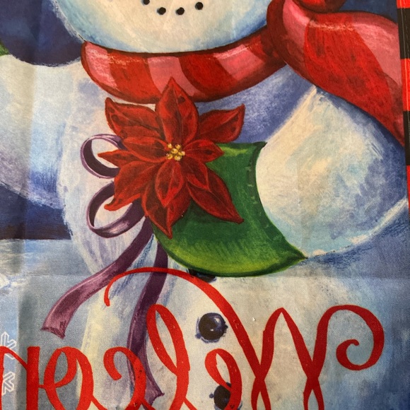 Christmas Snowman Flag - Picture 7 of 11